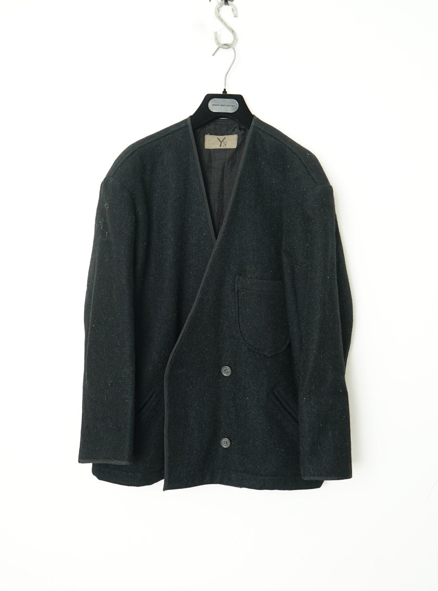 Yohji Yamamoto Blend Collarless Jacket