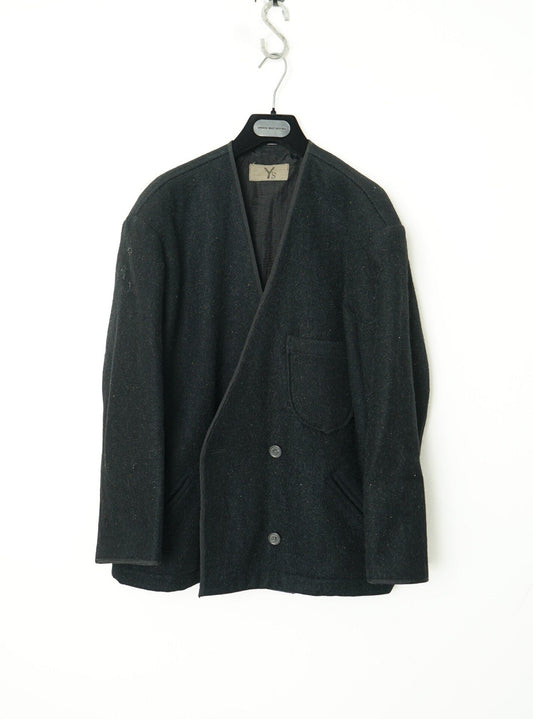 Yohji Yamamoto Blend Collarless Jacket