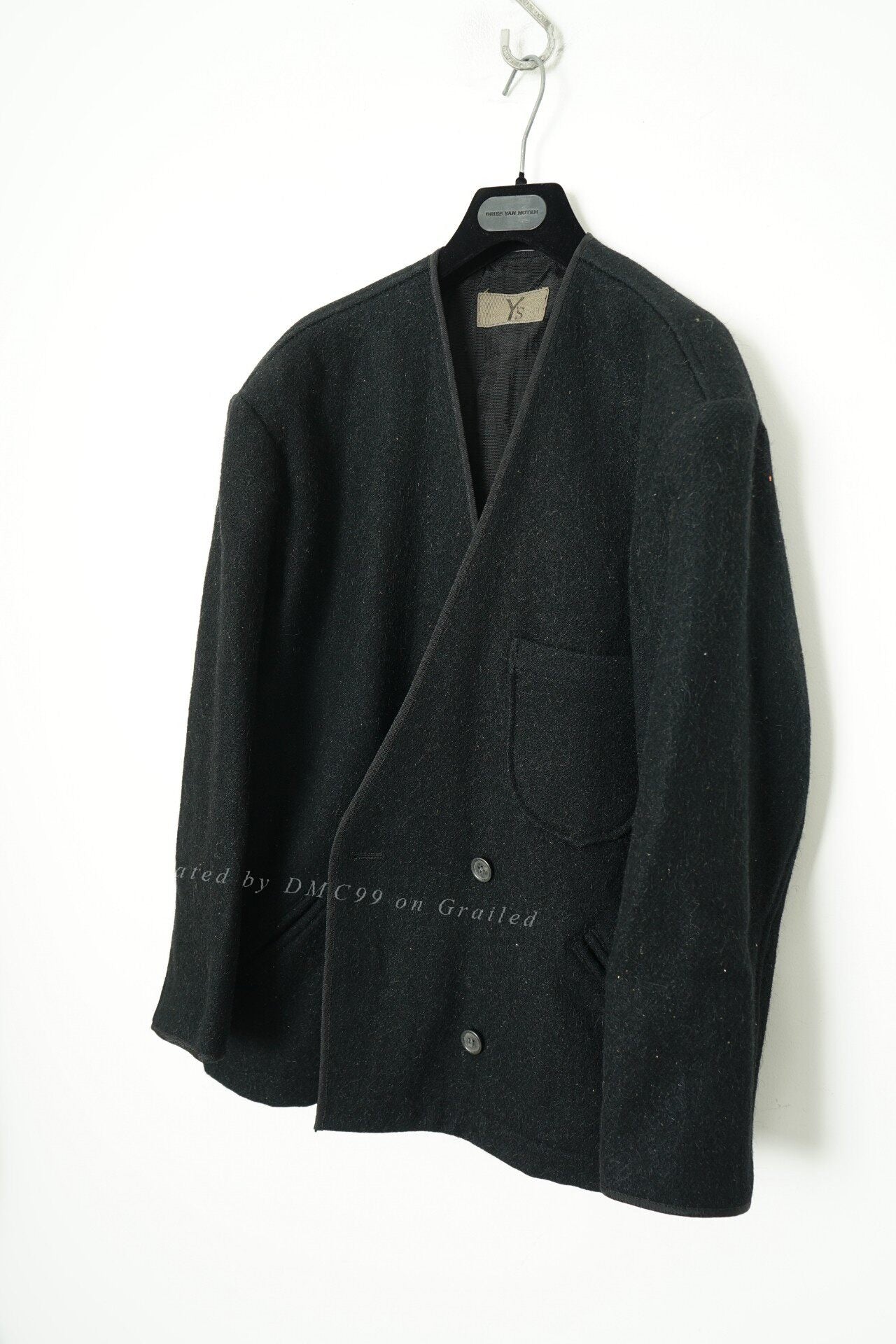 Yohji Yamamoto Blend Collarless Jacket
