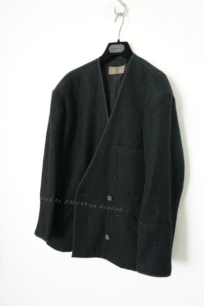 Yohji Yamamoto Blend Collarless Jacket