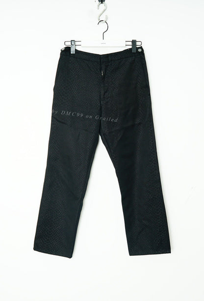 Comme des Garçons Dark Pattern Straight-Leg Pants