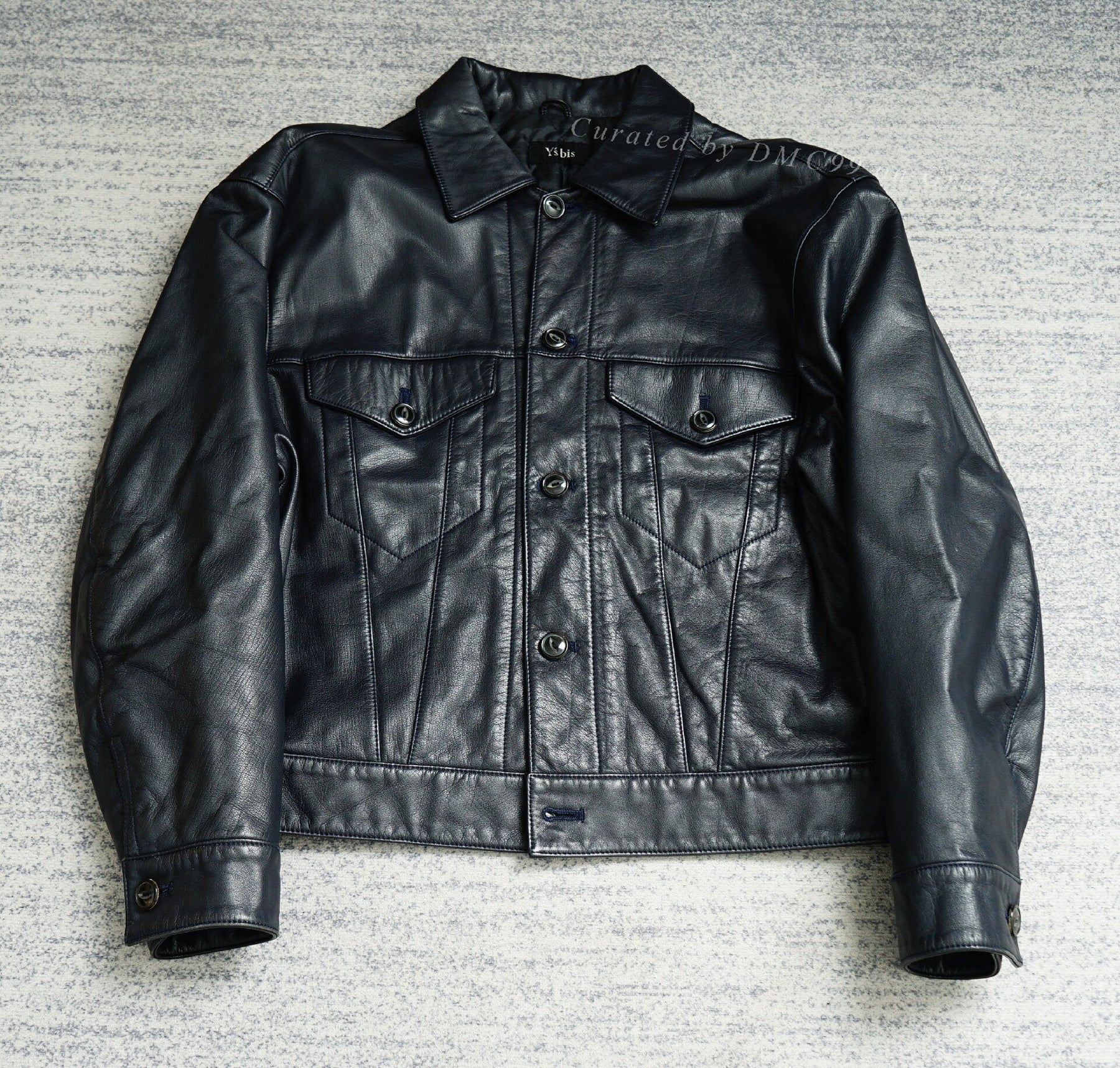 Yohji Yamamoto Padded Leather Jacket