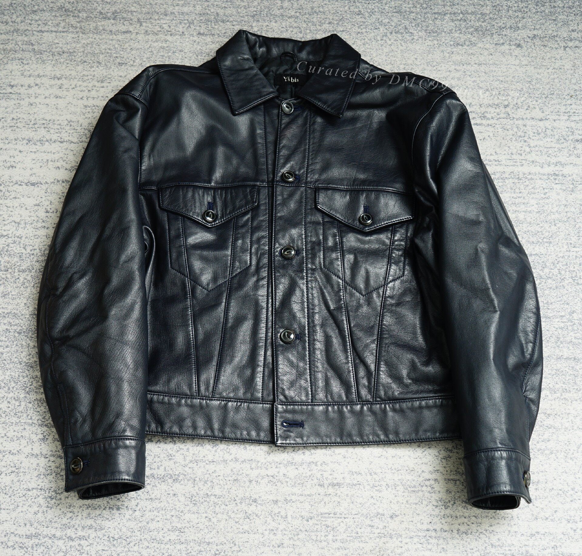 Yohji Yamamoto Padded Leather Jacket