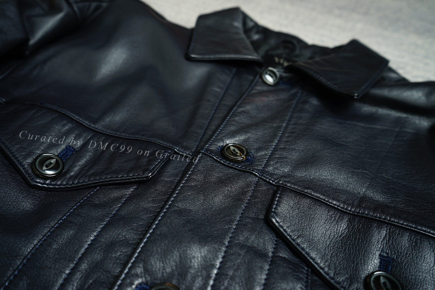 Yohji Yamamoto Padded Leather Jacket