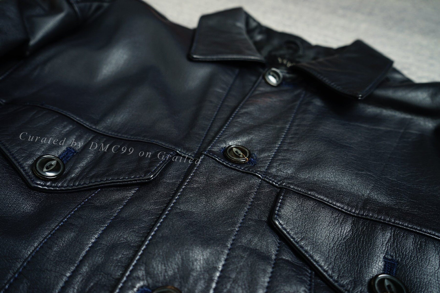 Yohji Yamamoto Padded Leather Jacket