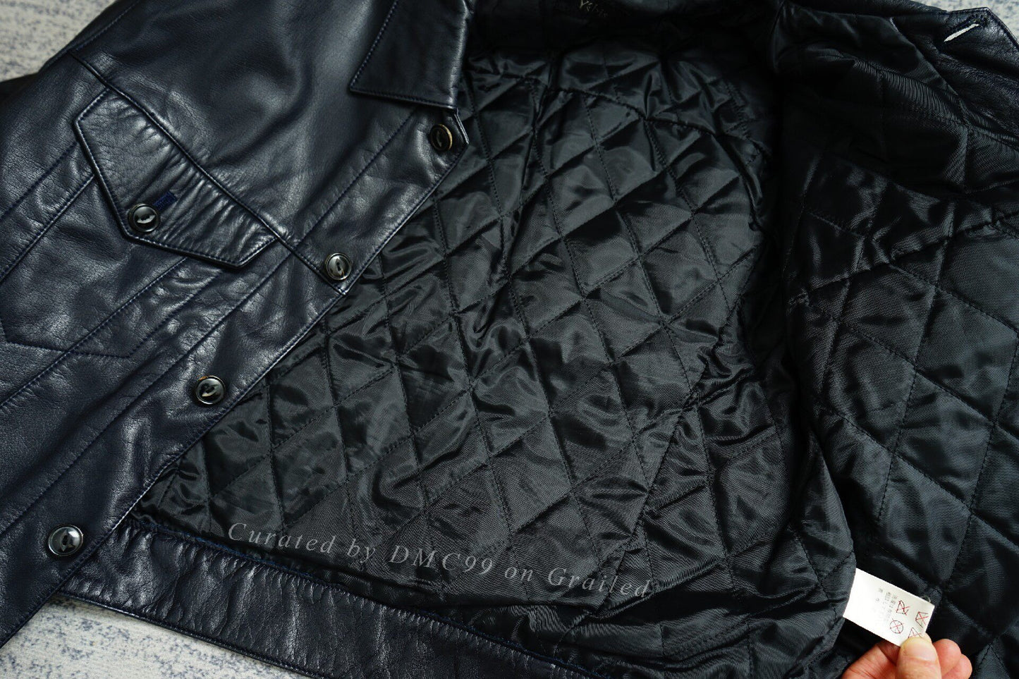 Yohji Yamamoto Padded Leather Jacket