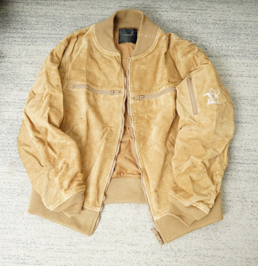 Undercover Cowhide Suede MA-1 Leather Jacket
