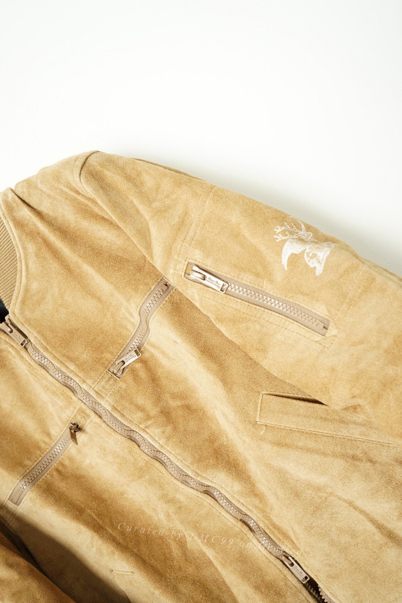 Undercover Cowhide Suede MA-1 Leather Jacket