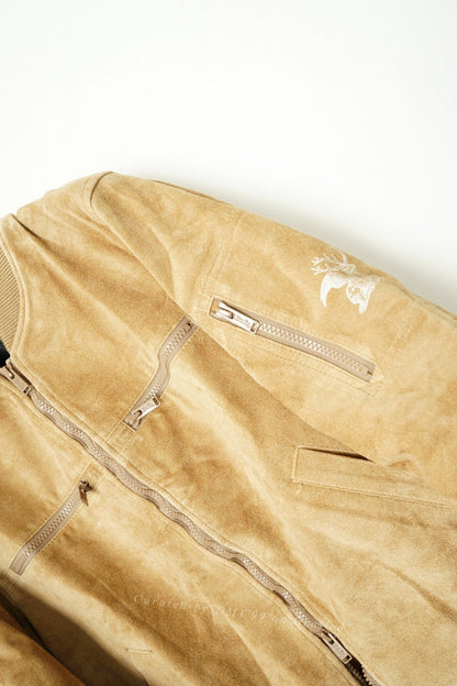 Undercover Cowhide Suede MA-1 Leather Jacket