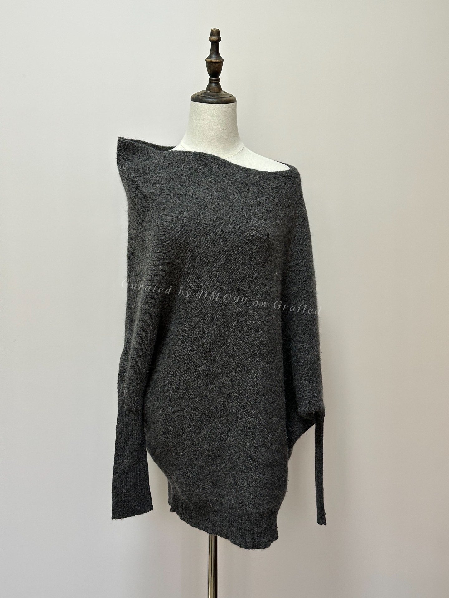 Yohji Yamamoto Gray Deconstructed Sweater