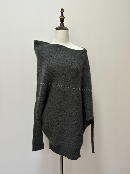 Yohji Yamamoto Gray Deconstructed Sweater