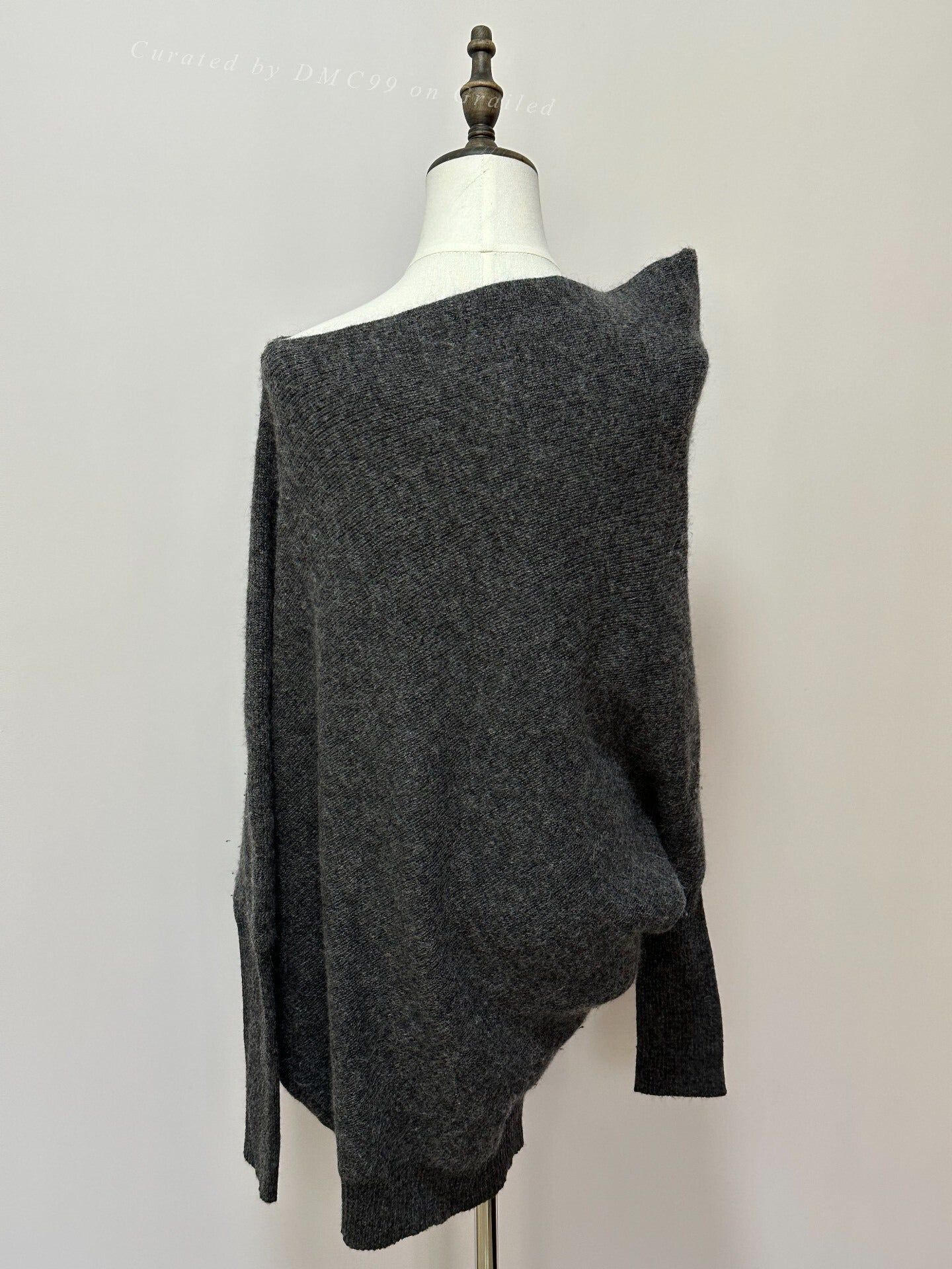 Yohji Yamamoto Gray Deconstructed Sweater
