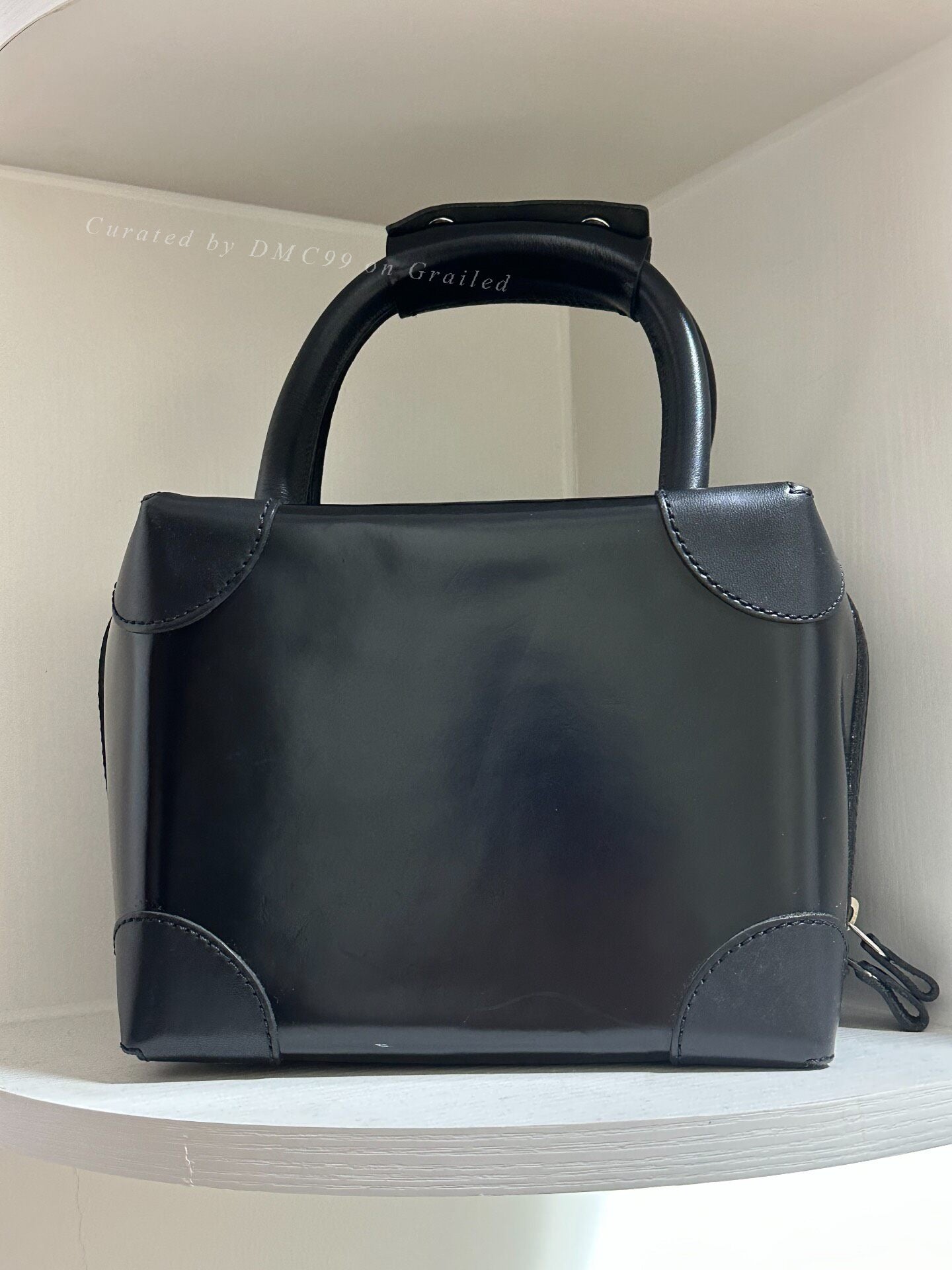 Yohji Yamamoto Y's Black Square Handbag