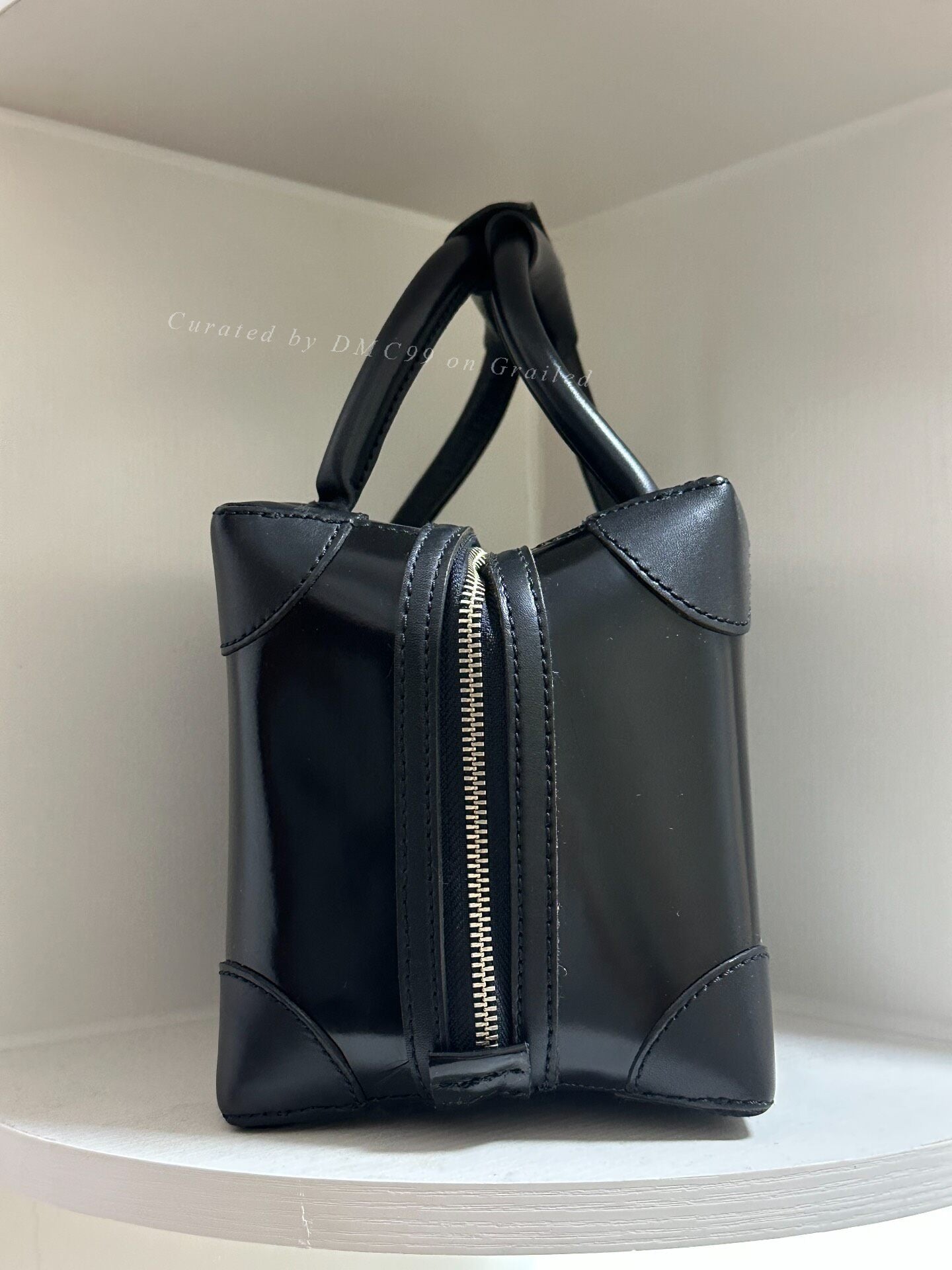 Yohji Yamamoto Y's Black Square Handbag