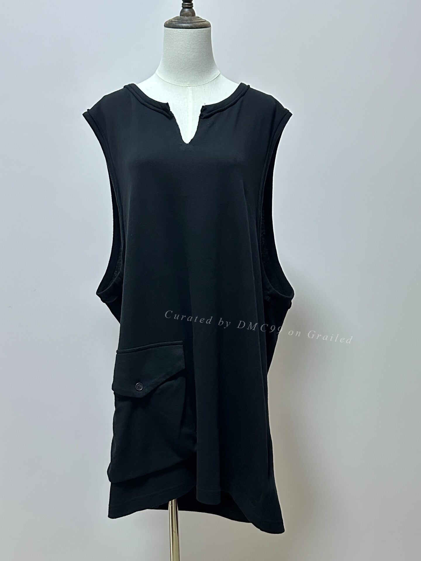 Yohji Yamamoto Black Pocket Vest