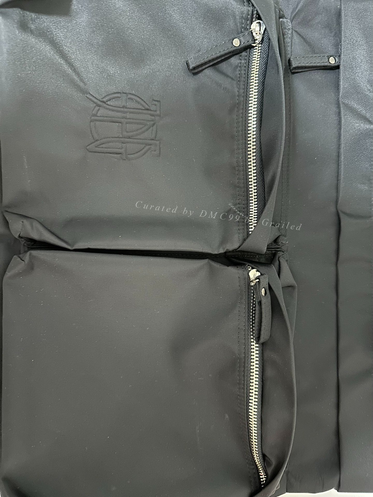 Jean Paul Gaultier Black Checkered Zipper Briefcase
