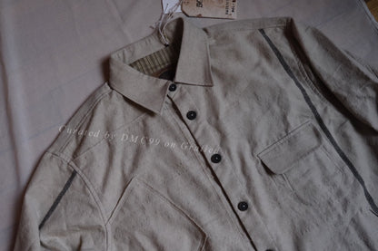 Ziggy Chen Oversized Wool Cotton Shirt Jacket