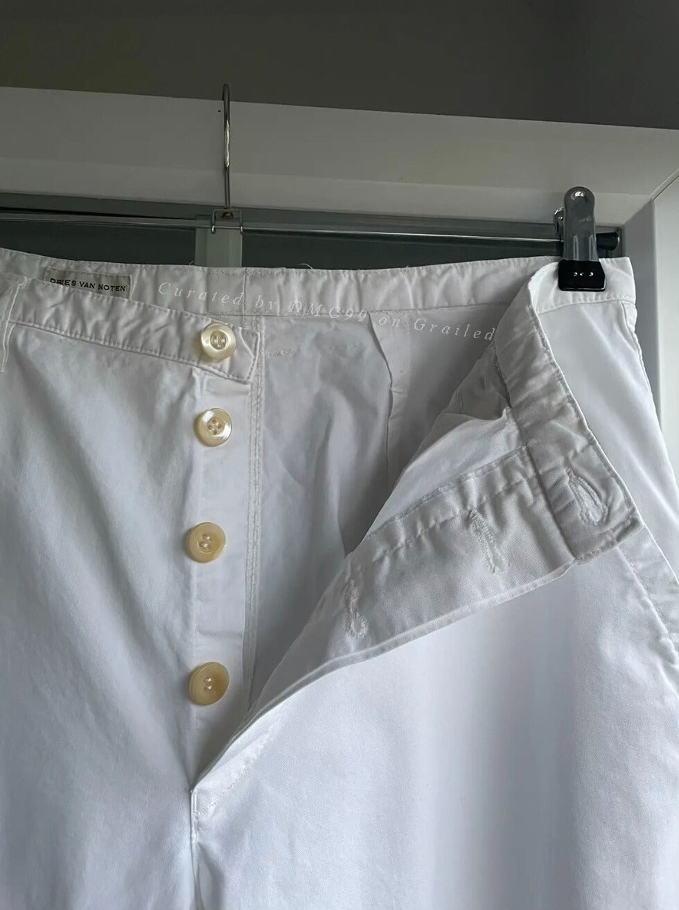 Dries Van Noten 1990s White Pants