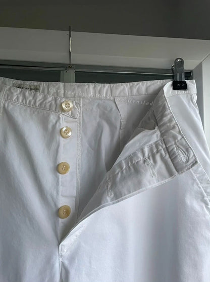 Dries Van Noten 1990s White Pants