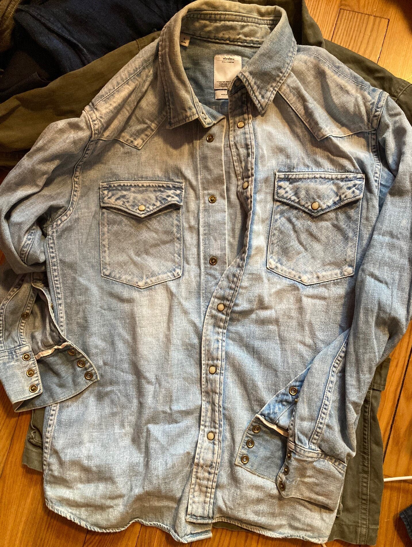 VISVIM Japanese Vintage Denim Shirt Men