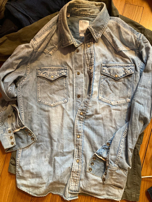 VISVIM Japanese Vintage Denim Shirt Men