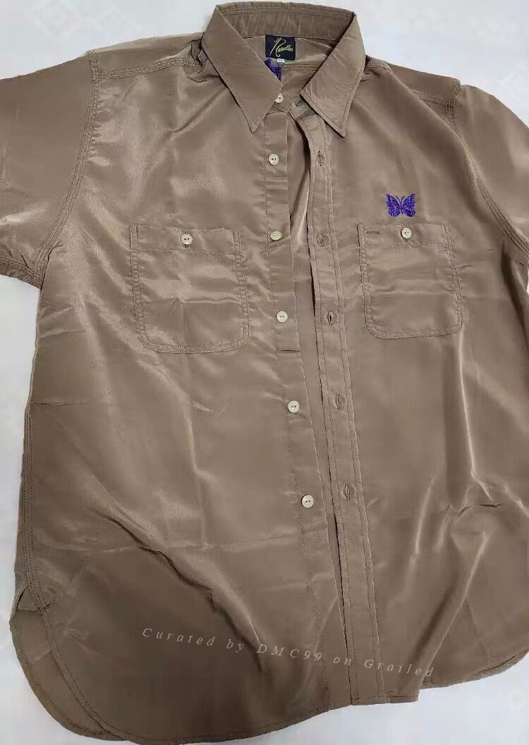 Needles Men's Butterfly Embroidery Shirt