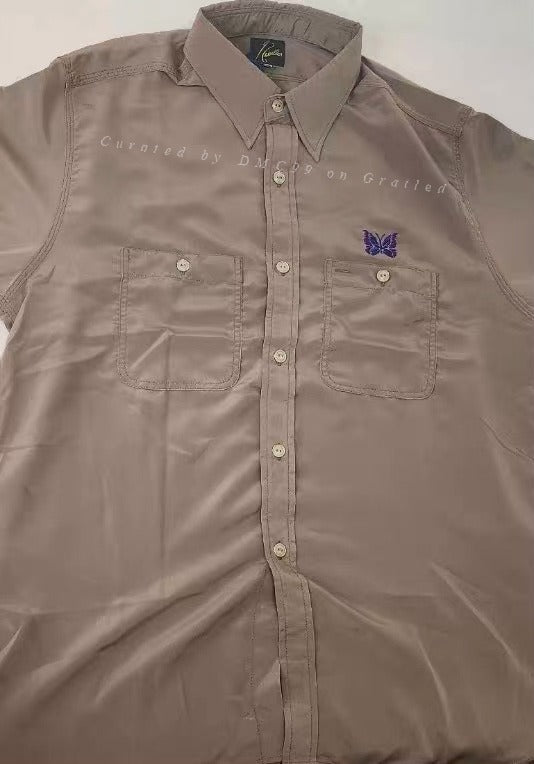 Needles Men's Butterfly Embroidery Shirt