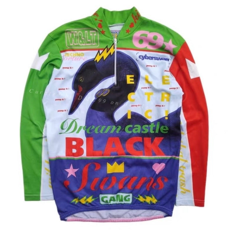 Walter Van Beirendonck Black Swan Cycling Jersey