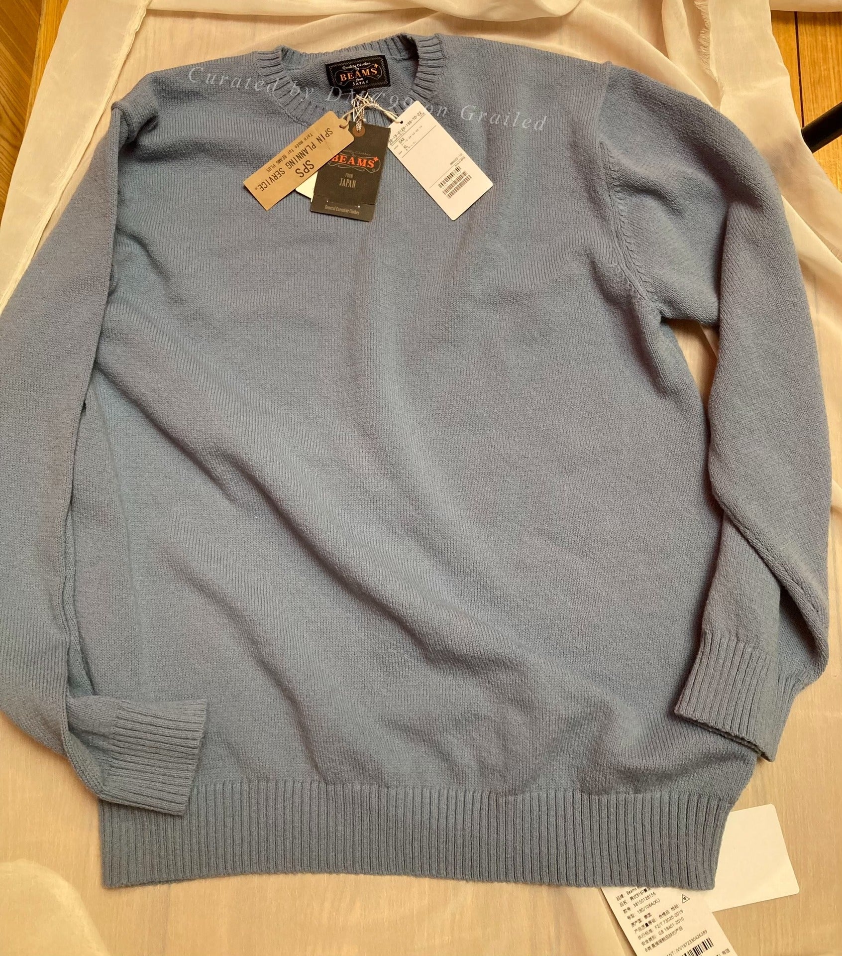 Beams Men's Crewneck Knit Pullover