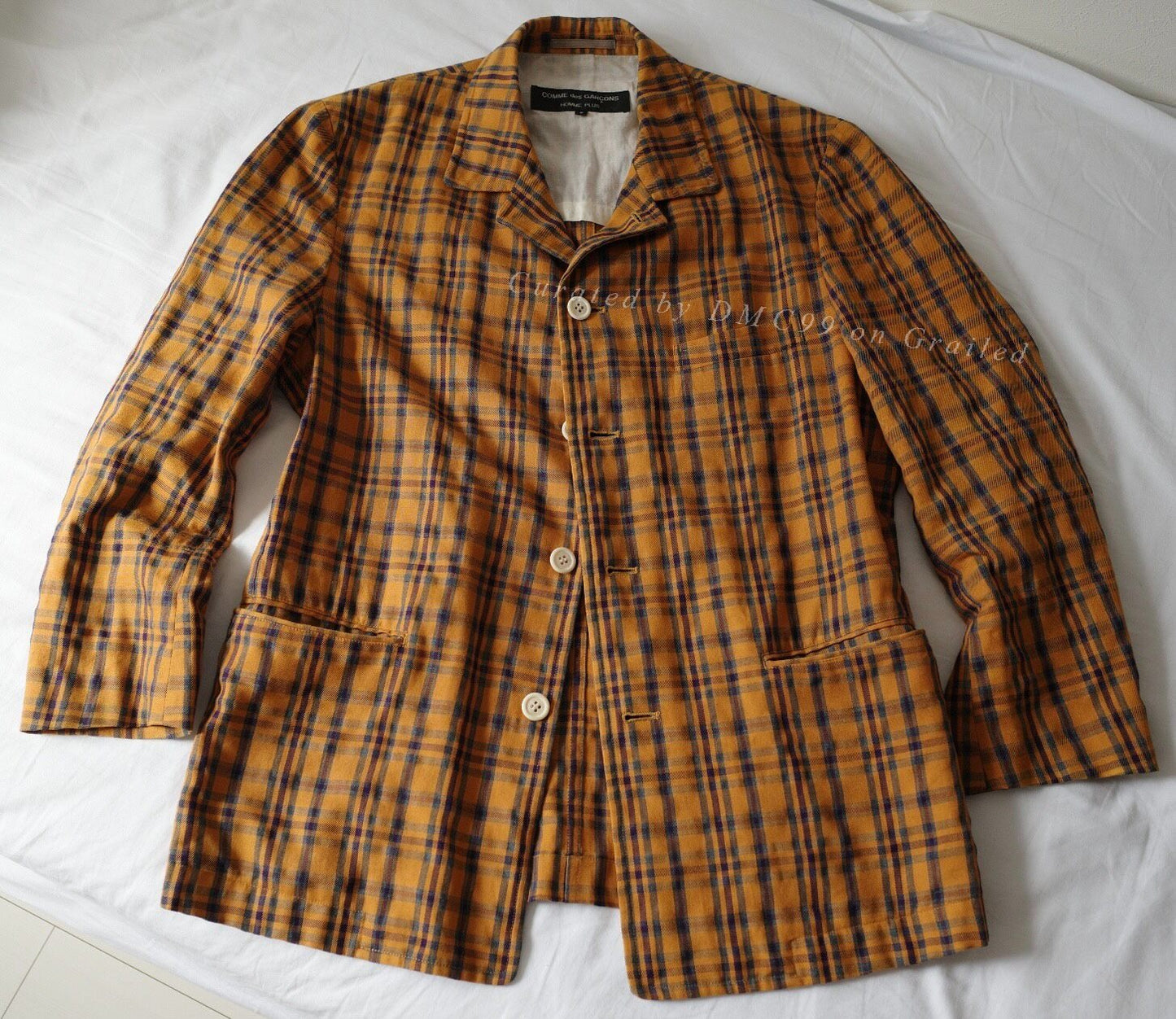 CDG Plaid Cotton Blend Jacket