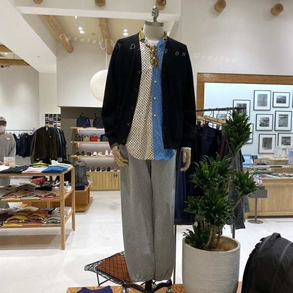 BEAMS PLUS Oversized Patchwork Retro Shirt