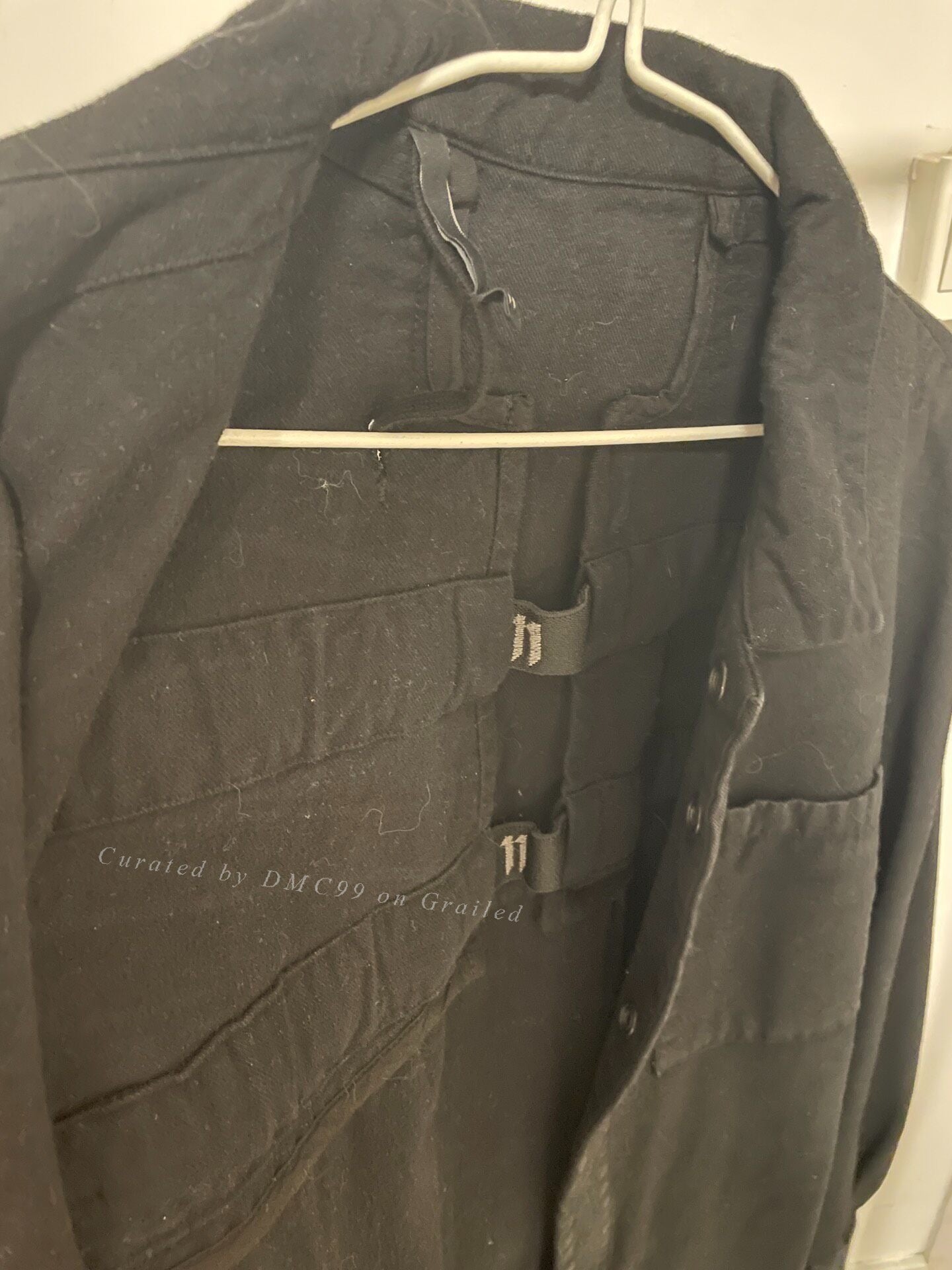 11 by Boris Bidjan Saberi Coated Denim Shirt Jacket