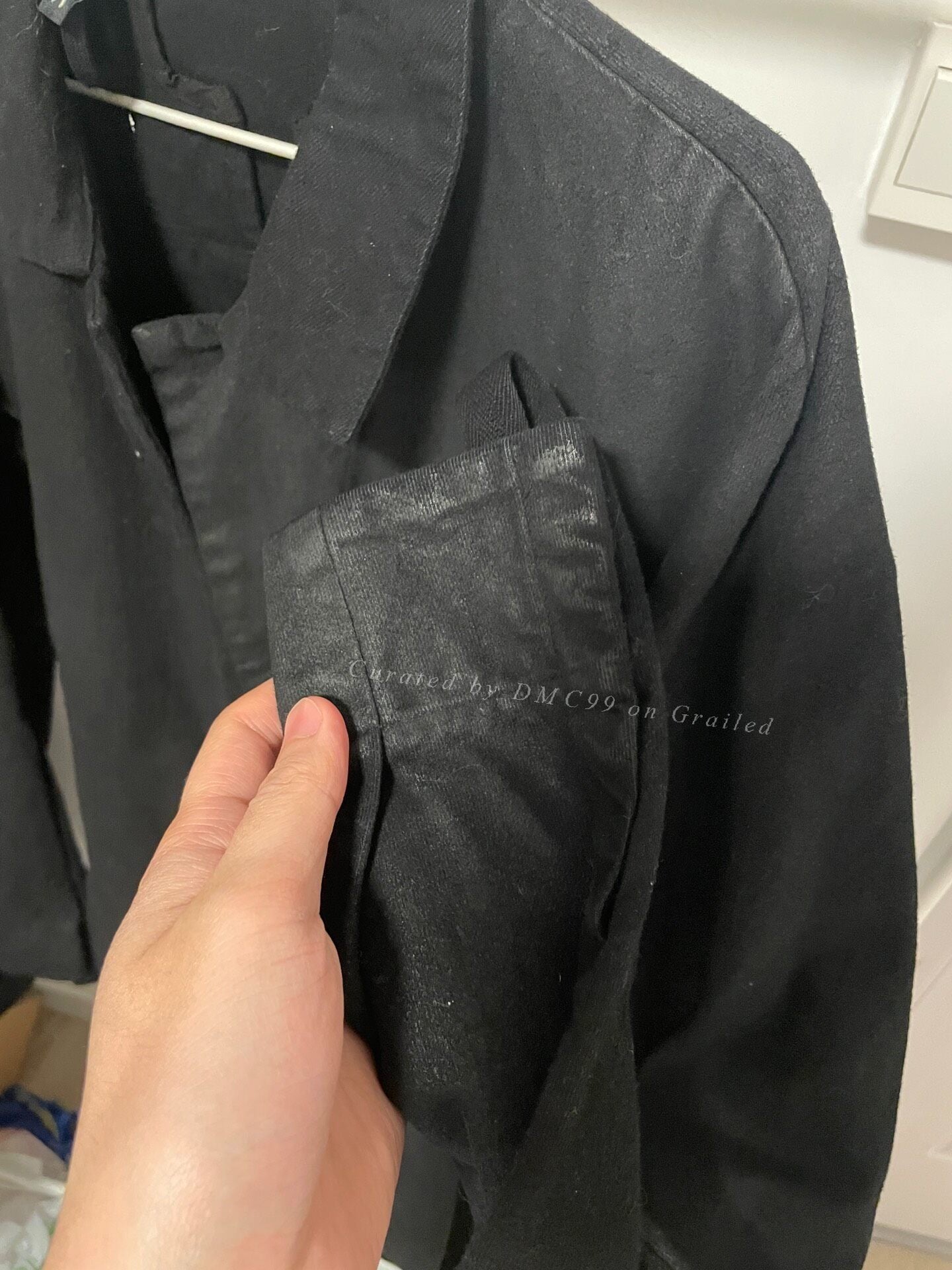 11 by Boris Bidjan Saberi Coated Denim Shirt Jacket