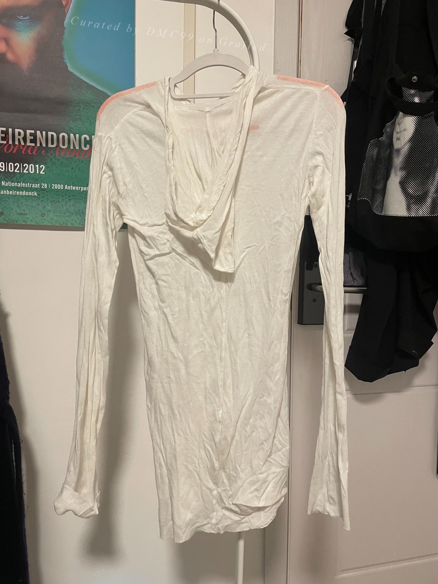 Rick Owens Long-Sleeve Hooded T-Shirt