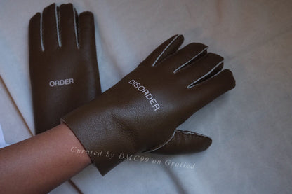 Undercover 18AW Shearling Leather Gloves