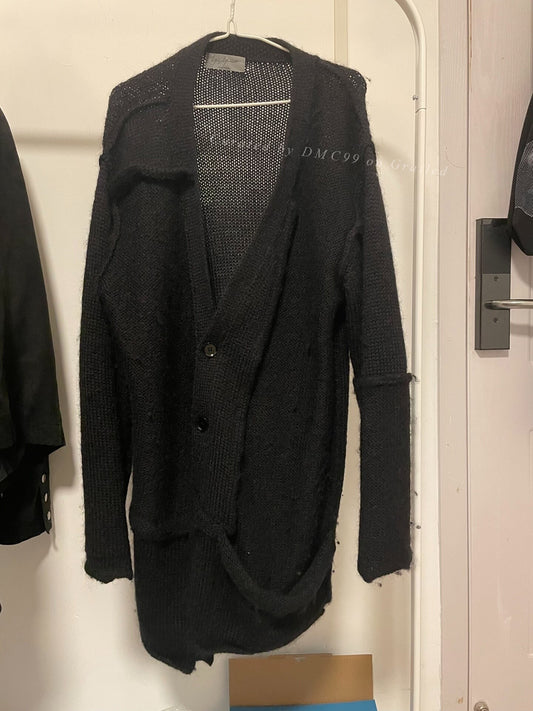 Yohji Yamamoto Mohair Blend Long Cardigan