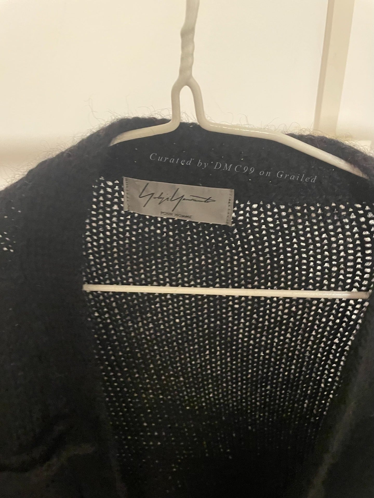 Yohji Yamamoto Mohair Blend Long Cardigan
