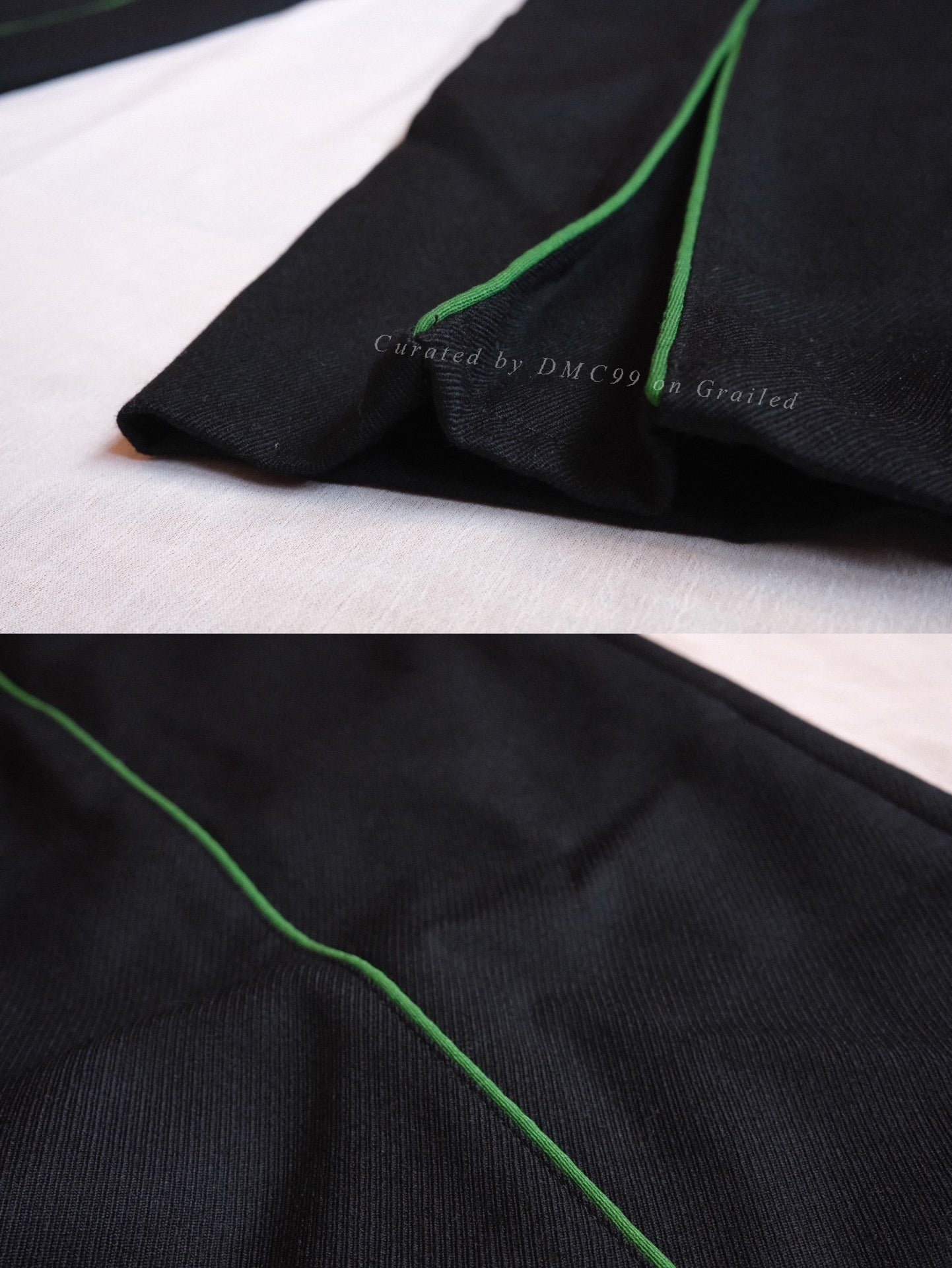 NAMACHEKO Wool Back Piping Trouser