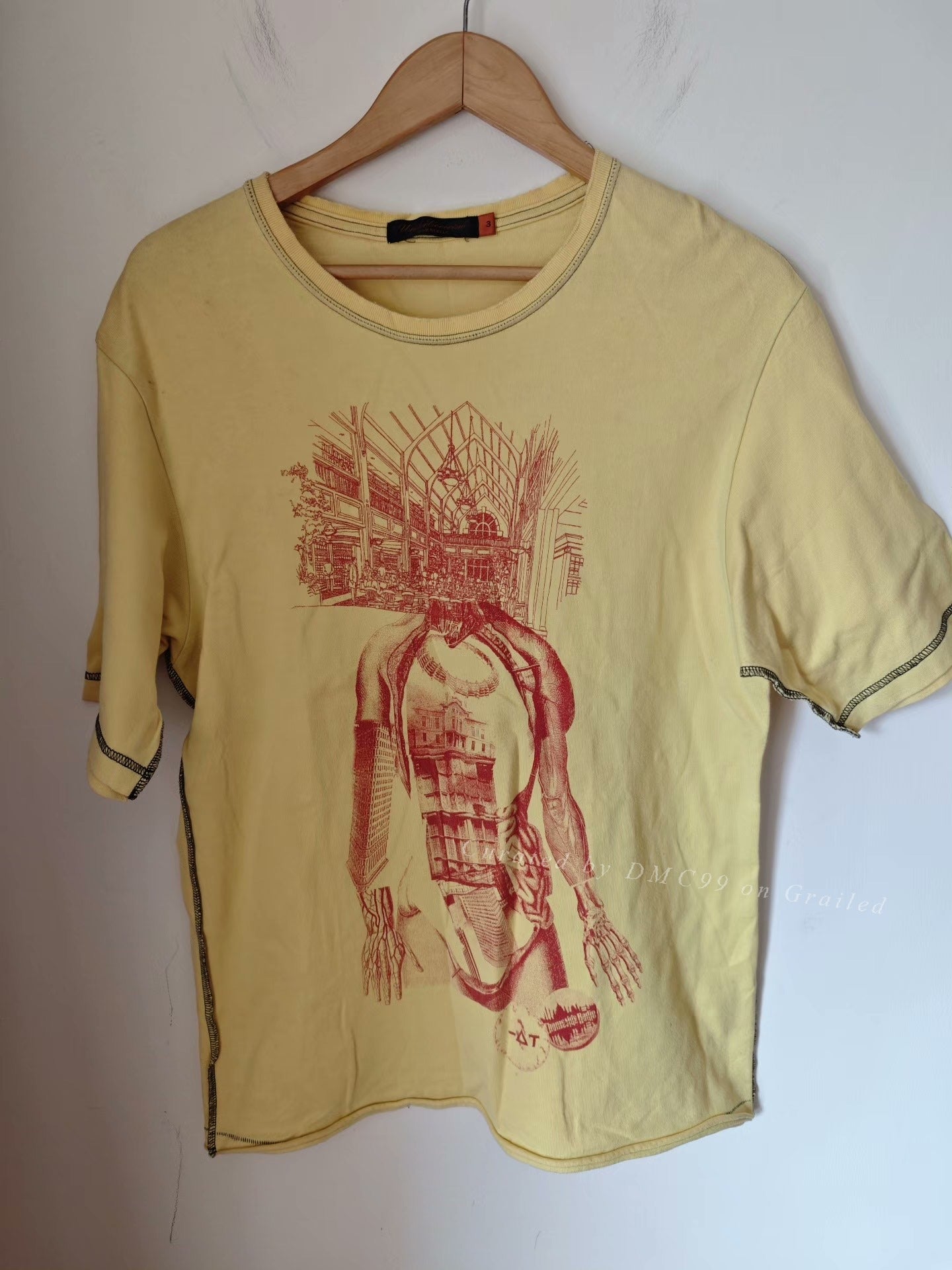 Undercover 05SS Organ Portrait Deconstructed Tee