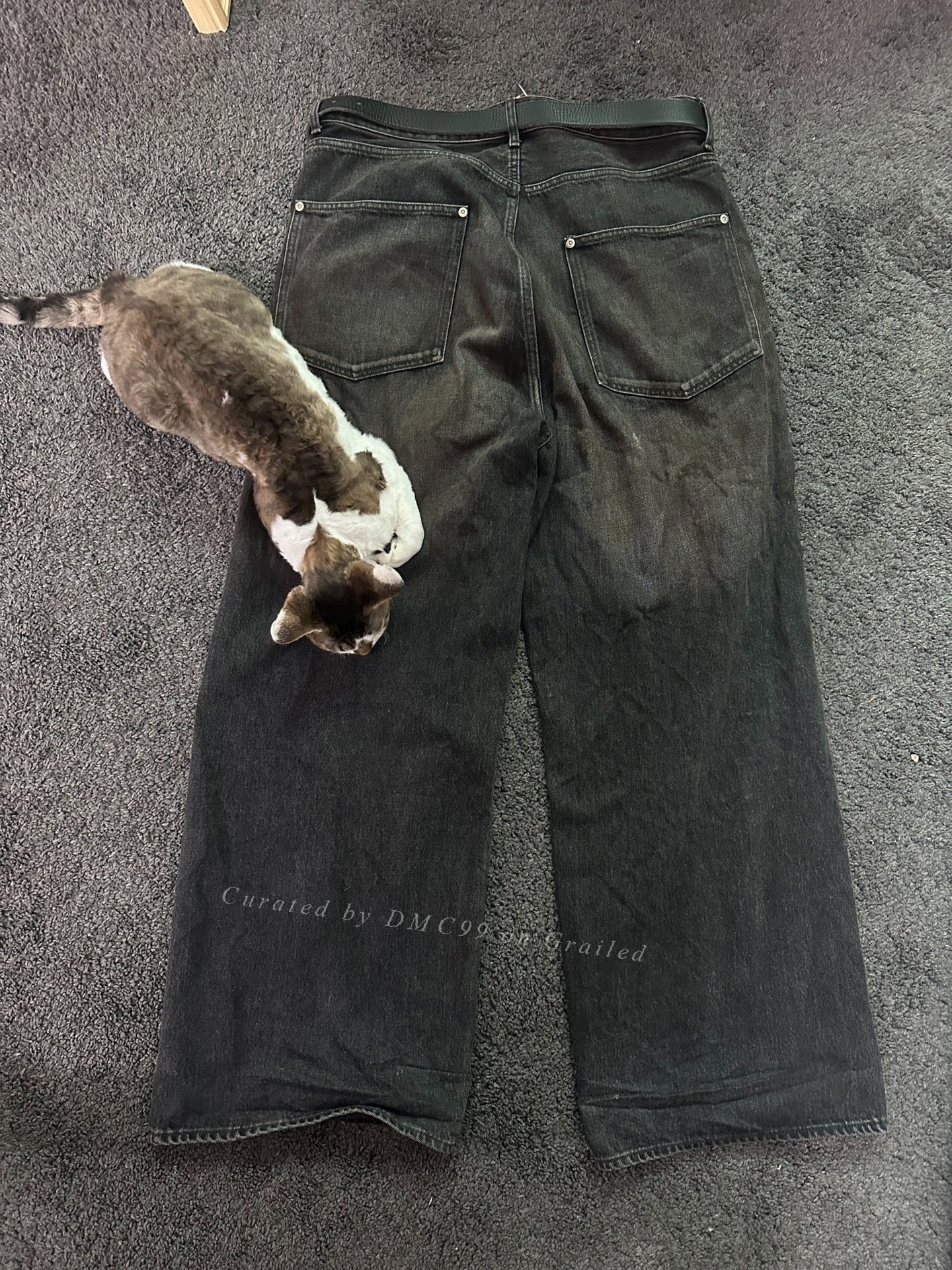 Beams FUTURE ARCHIVE Mud-Dyed Baggy Jeans