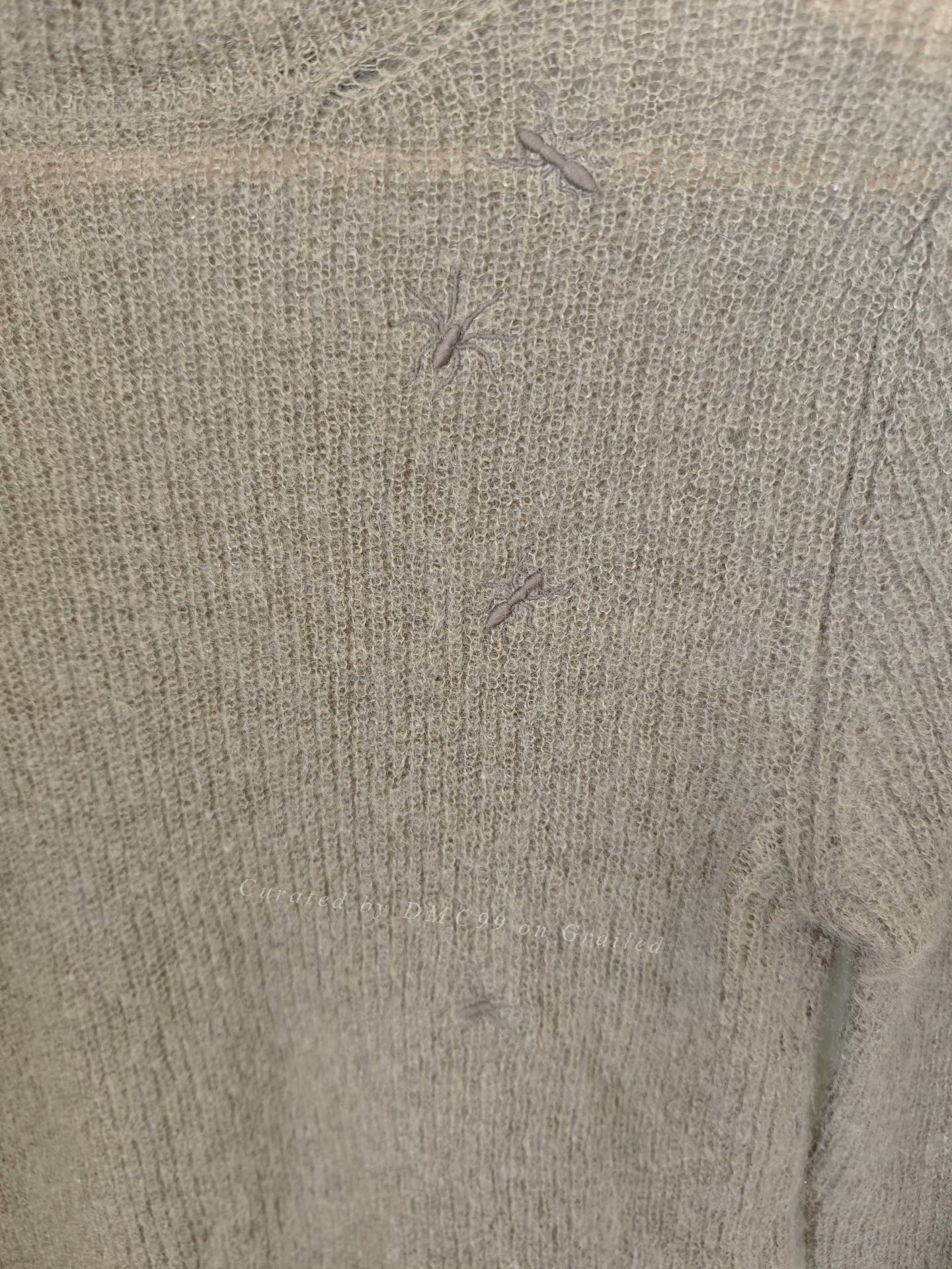 Undercover 06AW Guruguru Insect Mohair Sweater