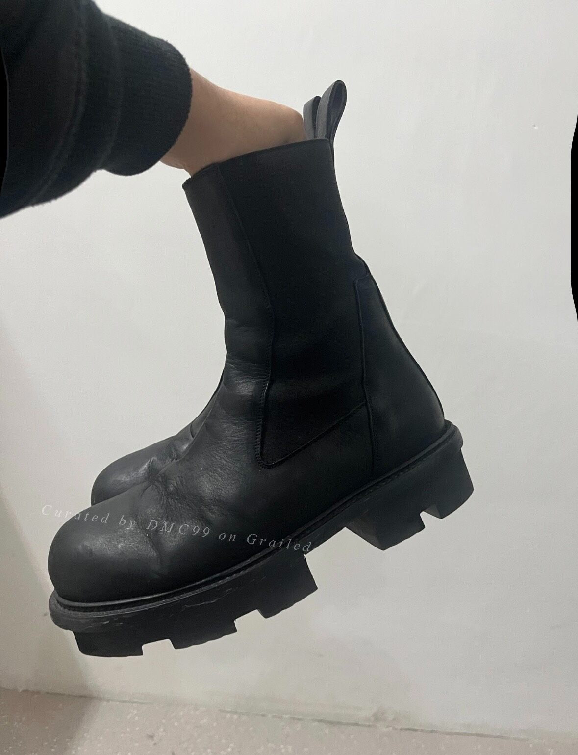 Rick Owens Bozo Megatooth Chelsea Boots