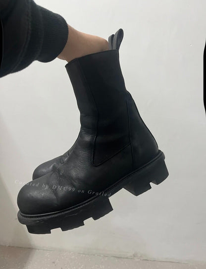 Rick Owens Bozo Megatooth Chelsea Boots