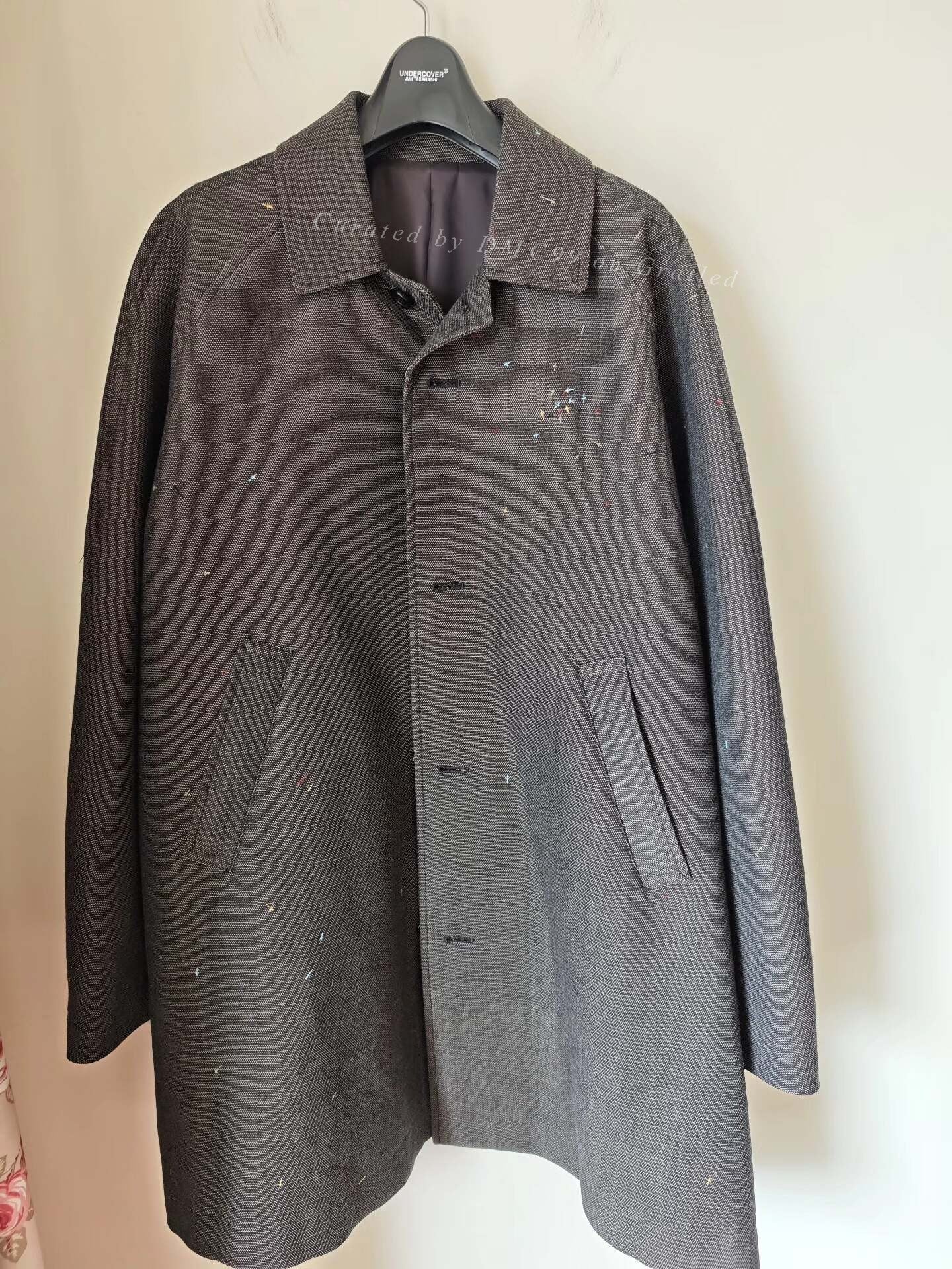 Undercover Embroidered Cross Coat