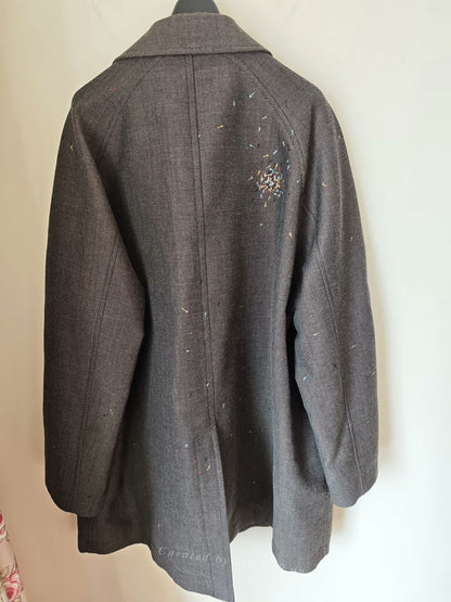 Undercover Embroidered Cross Coat