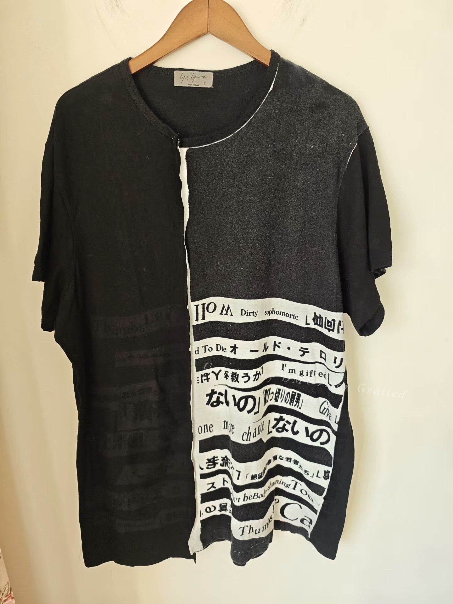 Yohji Yamamoto 18SS Knit Tee