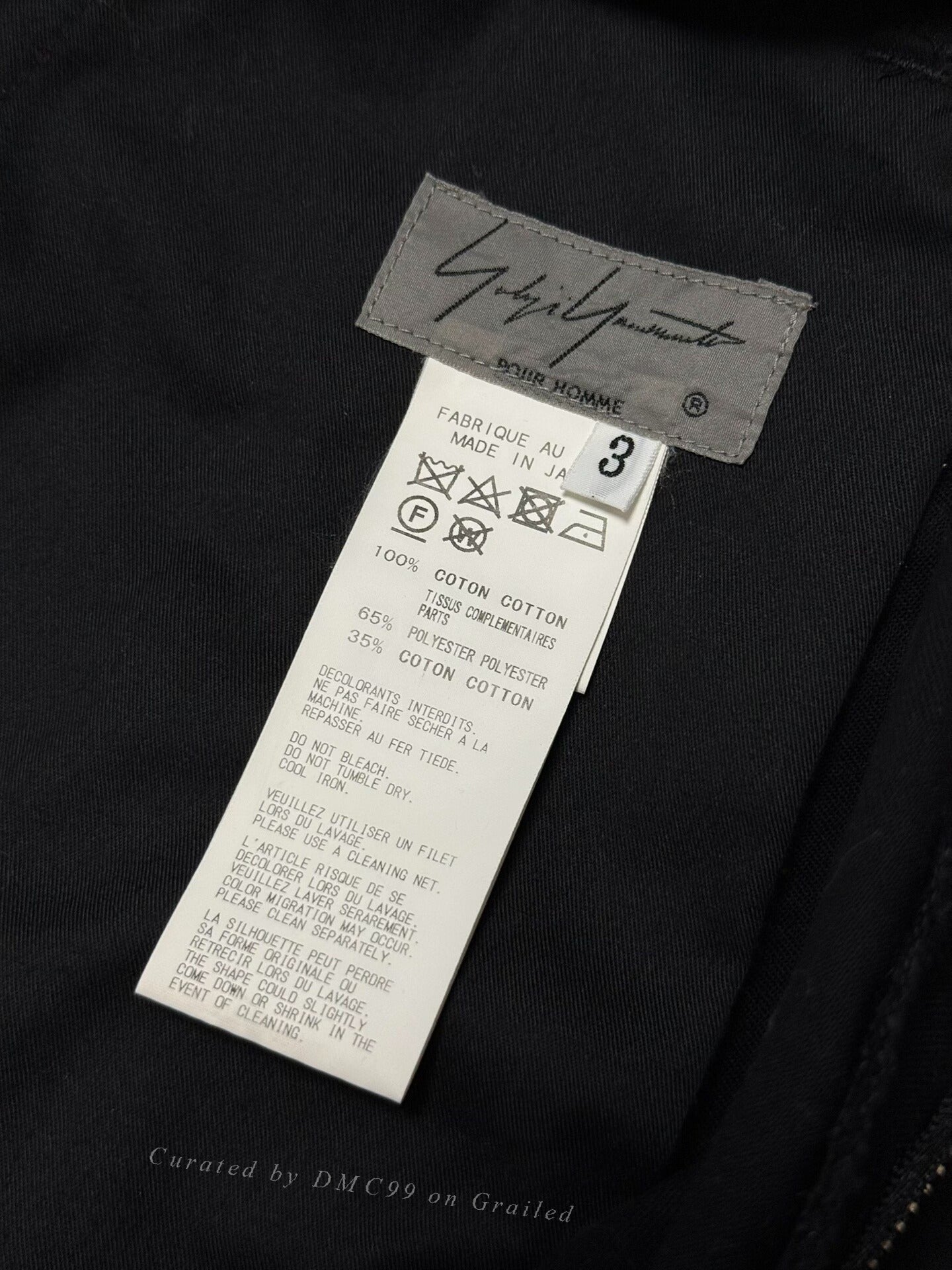 Yohji Yamamoto Asymmetric Cropped Wide-Leg Pants