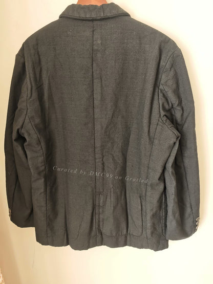 Comme des Garçons Homme Black Zipper Blazer