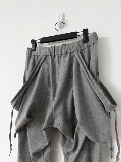 The Soloist Deconstructed Drop-Crotch Wool Pants