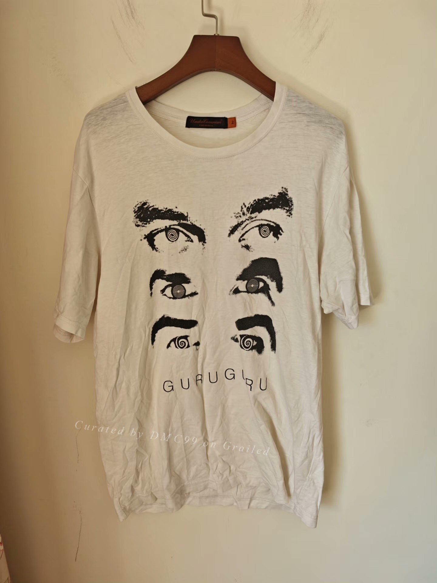 Undercover 06AW Guruguru Swirl Eye Tee